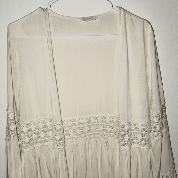 Entro Boho Fringed Cardigan/Cover Up - Picture 2 of 6